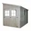 Anlehn-Gartenhaus - 3,18 x 2,11 Meter - unbehandelt - Pultdach Abbildung