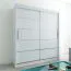180 cm breiter Kleiderschrank mit 10 Fächern und 2 Türen | Farbe: Weiß Abbildung