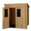 Holz-Gartenhaus 1,98 x 1,28 Meter (inkl. Dach) | Naturbelassen | Pultdach Abbildung