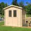 Holz-Gartenhaus 1,98 x 2,3 Meter (inkl. Dach) | Naturbelassen | Satteldach Abbildung