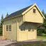 Gartenhaus 3,85 x 2,9 Meter (inkl. Dach) | Natur | Satteldach | 40 mm Blockbohlen Abbildung