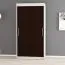 120 cm breiter Kleiderschrank mit 5 Fächern und 2 Türen | Farbe: Weiß / Schwarz Abbildung