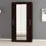 120 cm breiter Kleiderschrank mit 5 Fächern und 2 Türen | Farbe: Schwarz Abbildung