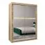 150 cm breiter Kleiderschrank mit 5 Fächern und 2 Türen | Farbe: Sonoma Eiche Abbildung
