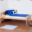 Bettrahmen für Kinder / Kinderbett 90 x 190 cm | Massivholz: Buche | Natur Lackiert | besonders hohe Qualität Abbildung