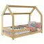 Kinderbett 80 x 160 cm | Massivholz: Kiefer | Natur Lackiert Abbildung