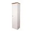 50 cm breiter Kleiderschrank mit 1 Tür | Farbe: Weiß Abbildung