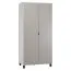 93 cm breiter Kleiderschrank mit 2 Türen | Farbe: Weiß Abbildung