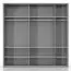232 cm breiter Kleiderschrank mit 5 Türen | Farbe: Weiß Abbildung