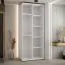 Schiebetürenschrank Mina in weiß  mit Spiegel, viel Stauraum, auch für Wohnzimmer geeignet, Anti Staubbürsten, robust, Einlegeböden, 235,2 x 110 x 60 cm