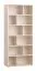 Bücherregal | Farbe: Beige | 12 Fächer | Maße: 92 x 40,5 x 206 cm | genügend Stauraum | schmales Regal | asymmetrische Gestaltung | für Wohnzimmer