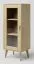 Vitrine Kiefer massiv natur Aurornis 13 - Abmessungen: 125 x 50 x 40 cm (H x B x T)