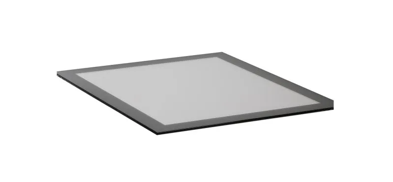 Glaseinlegeboden | Farbe: Schwarz | Maße: 48 x 55 x 0,6 cm
