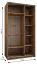 Kleiderschrank / Schiebetürenschrank | 245,5 x 130 x 64 cm | 2 Kleiderstangen | 2 Schiebetüren | 6 Einlegeböden | 6 Fächer | Farbe: Kaschmir | Soft-Core