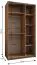 Kleiderschrank / Schiebetürenschrank | 245,5 x 140 x 64 cm | 6 Fächer | 2 Kleiderstangen | 2 Schiebetüren | 6 Einlegeböden | Farbe: Kaschmir | Soft-Close
