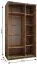 Kleiderschrank / Schiebetürenschrank | 2 Kleiderstangen | 2 Schiebetüren | Spiegel | 245,5 x 140 x 64 cm | Farbe: Weiß | Soft-Close | 6 Fächer