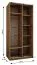 Kleiderschrank / Schiebetürenschrank | 6 Fächer | 2 Kleiderschrank | 245,5 x 120 x 64 cm | Farbe: Weiß | Soft-Close | 2 Schiebetüren | Spiegel