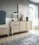 Sideboard mit drei Schubladen Crewe 09, Farbe: Beige / Eiche - Abmessungen: 80 x 158 x 38 cm (H x B x T)
