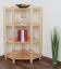 Regal / Eckregal Kiefer massiv Vollholz natur 006 - Abmessung: 106 x 74 x 60 cm (H x B x T)