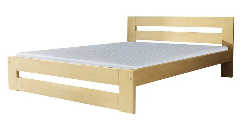 Jugendbett Milo 37 inkl. Lattenrost, Farbe: Natur, massiv - 180 x 200 cm (B x L)