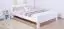 Doppelbett "Easy Premium Line" K6 in Überlänge, 160 x 220 cm Buche Vollholz massiv weiß lackiert