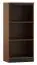 Regal Mojokerto 08, Farbe: Walnuss / Schwarz - Abmessungen: 121 x 55 x 39 cm (H x B x T)