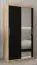 100 cm breiter Kleiderschrank mit 5 Fächern und 2 Türen | Farbe: Sonoma Eiche Abbildung