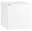 Schlichte Nachtkommode / Nachtkästchen Marincho 64, Weiß, Maße: 53 x 54 x 53 cm, mit zwei Schubladen, lange Lebensdauer