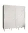 Kleiderschrank mit zwei Kleiderstangen Jotunheimen 45, Farbe: Weiß - Abmessungen: 208 x 180,5 x 62 cm (H x B x T)