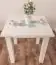 Tisch Kiefer massiv Vollholz weiß lackiert Junco 239A - Abmessung 80 x 80 cm