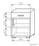 Nachtkommode Grogol 23, Farbe: Sonoma Eiche - Abmessungen: 50 x 40 x 40 cm (H x B x T)