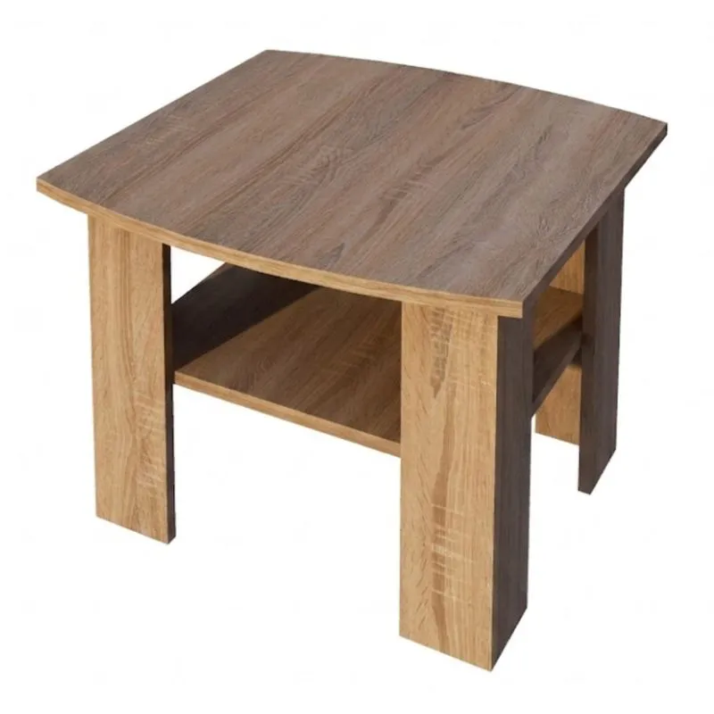 Couchtisch Rabaul 46, Farbe: Sonoma Eiche - Abmessungen: 73 x 73 x 54 cm (B x T x H)