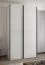 Kleiderschrank / Schiebetürenschrank | 2 Schiebetüren | 6 Fächer | 2 Kleiderstangen | 245,5 x 130 x 64 cm | 6 Einlegeböden | Farbe: Weiß | Soft-Close