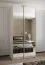 Kleiderschrank / Schiebetürenschrank | 2 Kleiderstangen | 2 Schiebetüren | 6 Fächer | 6 Einlegeböden | 245,5 x 100 x 64 cm | Farbe: Weiß | Soft-Close