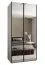 Kleiderschrank / Schiebetürenschrank | Soft-Close | 2 Schiebetüren | 2 Kleiderstangen| 6 Fächer | 6 Einlegeböden | 245,5 x 110 x 64 cm | Farbe: Weiß