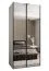 Kleiderschrank / Schiebetürenschrank |245,5 x 120 x 64 cm | 6 Fächer | 6 Einlegeböden | 2 Kleiderstangen | 2 Schiebetüren | Farbe: Weiß | Soft-Close