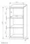 Kommode Mojokerto 16, Farbe: Walnuss / Schwarz - Abmessungen: 121 x 55 x 39 cm (H x B x T)