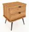 Nachtkommode Rolleston 05 Kernbuche massiv geölt - Abmessungen: 57 x 50 x 41 cm (H x B x T)