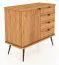 Kommode Rolleston 18 Kernbuche massiv geölt - Abmessungen: 87 x 97 x 46 cm (H x B x T)