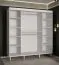 Großer Kleiderschrank mit 10 Fächern Jotunheimen 09, Farbe: Weiß - Abmessungen: 208 x 200,5 x 62 cm (H x B x T)