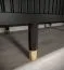 Schlichter Schiebetürenschrank mit genügend Stauraum Jotunheimen 104, Farbe: Schwarz - Abmessungen: 208 x 180,5 x 62 cm (H x B x T)