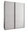 Schiebetürenschrank / Kleiderschrank | 245,5 x 100 x 64 cm | 11 Fächer | 10 Einlegeböden | 2 Kleiderstangen |2 Schiebetüren | Farbe: Weiß | Soft-Close