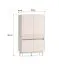 Highboard / Kommode Humboldt 04 | 4 Türen | Farbe: Eiche Cremona / Kaschmir | Maße: 92 x 40 x 156 cm | Beine: Metall | Soft-Close | ABS-Kanten