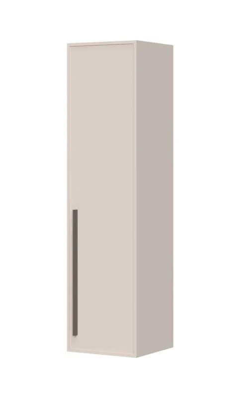Schlichter Hängeschrank mit drei Fächer Neiafu 128, Farbe: Kaschmir, Soft-Close-Funktion, zwei Holzeinlegeböden, Maße: 115 x 30 x 29 cm, modernes Design