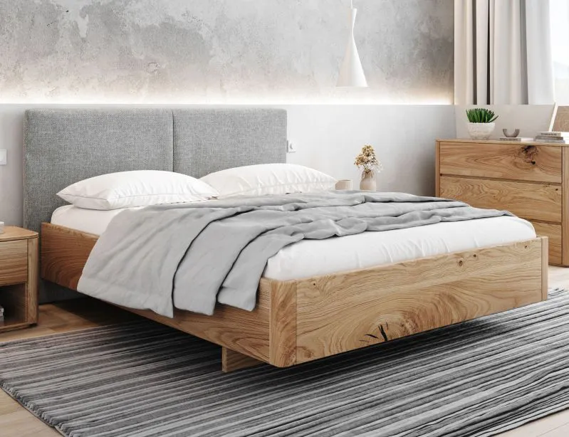 Doppelbett Massana 04 Eiche massiv geölt - Liegefläche: 180 x 200 cm (B x L)