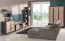 Regal Amanto 11, Farbe: Schwarz / Esche - Abmessungen: 173 x 38 x 34 cm (H x B x T)
