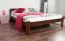 Jugendbett Kiefer Vollholz massiv Nussfarben A5, inkl. Lattenrost - Abmessung 160 x 200 cm (B x L)