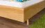 Doppelbett Eiche massiv natur Aurornis 80 - Liegefläche: 160 x 200 cm (B x L)