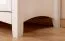 Schreibtisch Kiefer Vollholz massiv weiß / braun Lagopus 40 - Abmessungen: 75 x 110 x 60 cm (H x B x T)