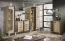 Schrank Sichling 06, Farbe: Eiche Braun - Abmessungen: 175 x 35 x 32 cm (H x B x T)